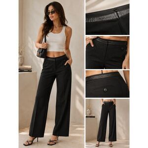 Fendi Vintage Waist Belt Logo Black Pants Size M